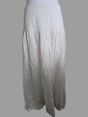 Oscar De La Renta Spring 2013 Linen Maxi Skirt